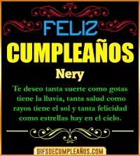 GIF Frases de Cumpleaños Nery